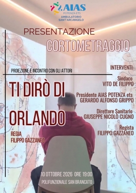 Presentazione Cortometraggio - AIAS Potenza ets